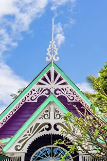 Images Dated 6th April 2023: Local store roof, Mustique, Grenadines, Saint Vincent and the Grenadines Islands, Caribbean
