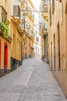 Cadiz Prints: Local street, Cadiz, Andalusia, Spain