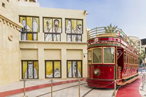 Emirati Prints: Local tram, Dubai, United Arab Emirates