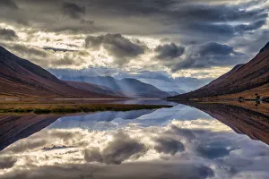 Sun Ray Prints: Loch Etive Reflections, Highlands, Scotland
