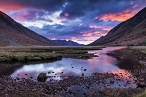 Images Dated 4th March 2020: Loch Etive at Sunset, Highlands, Scotland