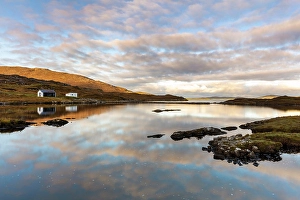 Luskentyre Prints: Loch Fincastle, near Luskentyre, Isle of Harris, Outer Hebrides, Scotland