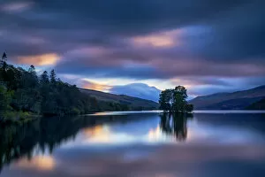 Silhouette Collection: Loch Tay Sunset, Perthshire Region, Scotland