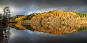 Loch Tummel Reflections in Autumn, Perthshire, Scotland