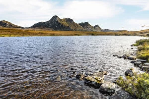 Images Dated 26th May 2021: Lochan Hakel and Ben Loyal, Sutherland, Highlands, Scotland, United Kingdom