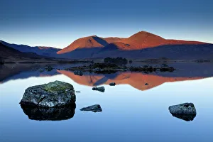 Lochan na Achlaise Reflections, Rannoch Moor, Highland Region, Scotland
