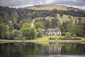 Loch Tulla Prints: Lodge on the west bank of Loch Tulla on the south edge of Rannoch Moor, Aryll and Bute