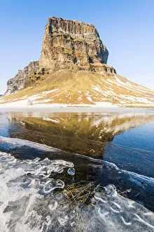 Lomagnupur mountain in winter, Iceland