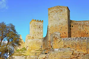 Old Fort Prints: Lombardia Castle, Enna, Siclly, Italy