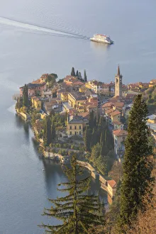 Varenna Prints: Lombardy, Italy, provence of Lecco, Varenna village at Como lake