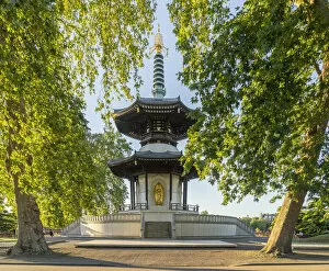 Images Dated 15th September 2020: The London Peace Pagoda, Battersea Park, London, England, UK