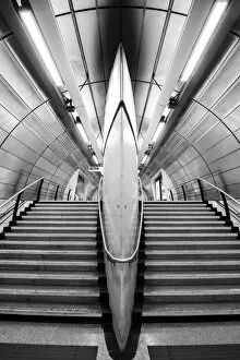 Images Dated 16th August 2013: London Underground Station Staircase, London, England