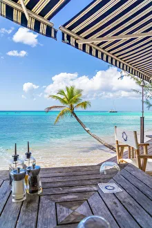Table Prints: Lone Star Restaurant, Alleynes Bay, Barbados, Caribbean