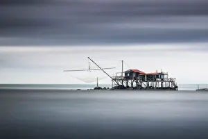 Arno Prints: Long exposure in Bocca d'Arno, Marina di Pisa, province of Pisa, Tuscany, Italy