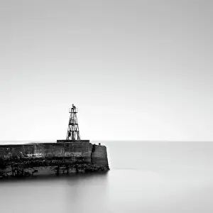 Northumberland Prints: Long exposure image, Amble harbour, Northumberland, England