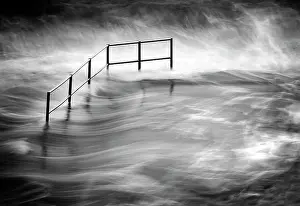 Bude Prints: Long exposure image, Bude Seapool, Bude, North Cornwall, England