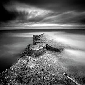 Northumberland Prints: Long exposure image, Ebb's Nook, Beadnell, Northumberland, England
