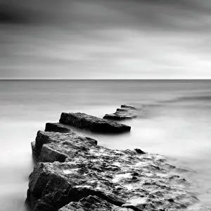 Northumberland Prints: Long exposure image, Ebb's Nook, Beadnell, Northumberland, England