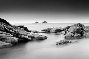 Porth Nanven Prints: Long exposure image, Porth Nanven, Cot Valley, near St Just, Cornwall, England