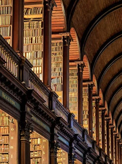 Display Gallery: The Long Room, Old Library, Trinity College, Dublin, Ireland