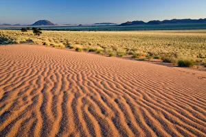 Looking across the dunes near Aus, Namibia, Africa