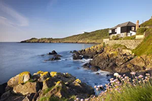 Cornish Prints: Looking over Perprean Cove towards Chynhalls Point from Dolor Point, Coverack, Lizard