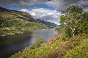 Lookout Prints: Lookout above Loch Leven looking east, Kinlochleven, Highlands, Scotland, Great Britain
