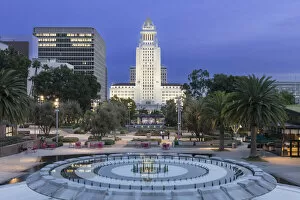Images Dated 7th February 2022: Los Angeles City Hall, Los Angeles, California, USA