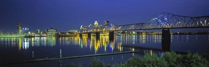 Down Town Prints: Louisville and Ohio River, Kentucky, USA