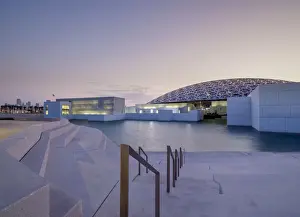Art Museum Prints: Louvre Museum at dusk, Abu Dhabi, United Arab Emirates