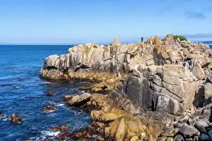Monterey Prints: Lovers Point Beach, Pacific Grove, Monterey Peninsula, Monterey Bay, California, USA