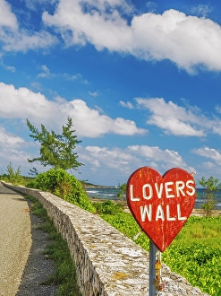 Heart Prints: Lover's Wall on Grand Cayman, Cayman Islands, British West Indies