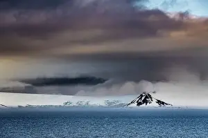Antarctica Prints: Low cloud over Half Moon Island, South Shetland Islands, Antarctica