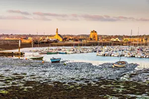 Breton Prints: Low tide at the port of Camaret-sur-Mer, Crozon Peninsula, Finistere, Brittany, France
