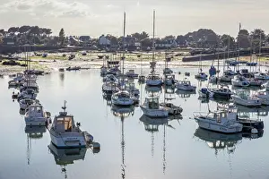 Breton Prints: Low tide in the port of Saint-Guirec