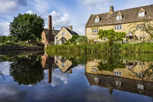 Stream Gallery: Lower Slaughter, Cotswolds, Gloucestershire, England, UK