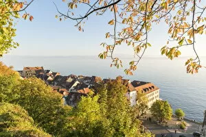Images Dated 29th July 2021: Lower town from an elevated point of view. Meersburg, Baden-Wurttemberg, Germany