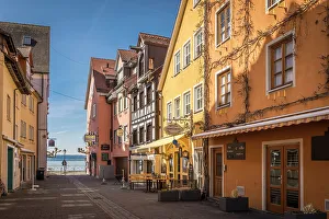 Meersburg Prints: Lower town on the shore of Lake Constance in Meersburg, Baden-Wurttemberg, Germany