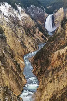 Lower Yellowstone falls, Yellowstone National Park, Wyoming, USA