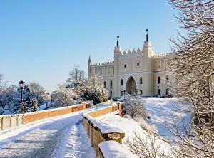 Lublin Voivodeship Prints: Lublin Castle at winter time, Lublin Voivodeship, Poland