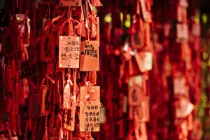Images Dated 5th June 2018: Lucky charm tokens, Confucian Temple, Jianshui, Yunnan Province, China