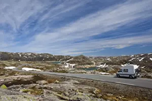 The luna-like landscape of Sirdalsheiane which greets tourists on the drive out of
