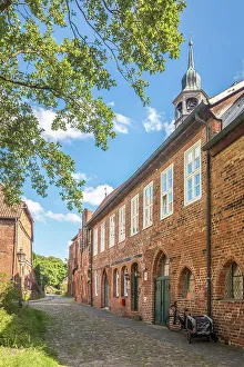 Brick Gothic Prints: Lune Monastery with St. Bartholomaei Monastery Church, Luneburg, Lower Saxony, Germany