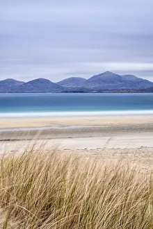 Dune Prints: Luskentyre (Losgaintir) beach aa has been voted Britains best beach, Harris, Hebrides