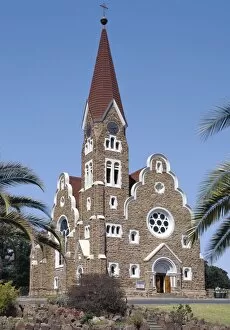 Images Dated 21st April 2009: The Lutheran Christuskirche is one of Windhoek s