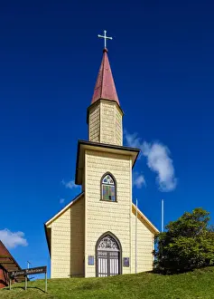 Los Lagos Prints: Lutheran Church, Puerto Varas, Llanquihue Province, Los Lagos Region, Chile