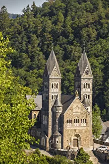 Images Dated 3rd September 2018: Luxembourg, Clervaux, Parish Church of Clervaux also known as Church of Saints Cosma