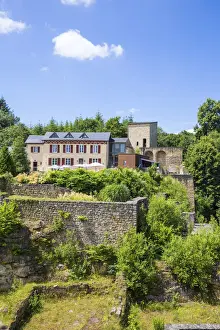 Little Switzerland Prints: Luxembourg, Larochette, Building within Larochette castle