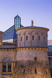 Images Dated 3rd September 2018: Luxembourg, Luxembourg City, Kirchberg, Drai Eechelen Park, Historic site of Fort Thungen