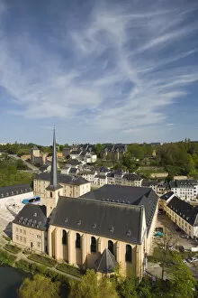 Luxembourg, Luxembourg City, The low area of Grund and St. Jean du Grund Church